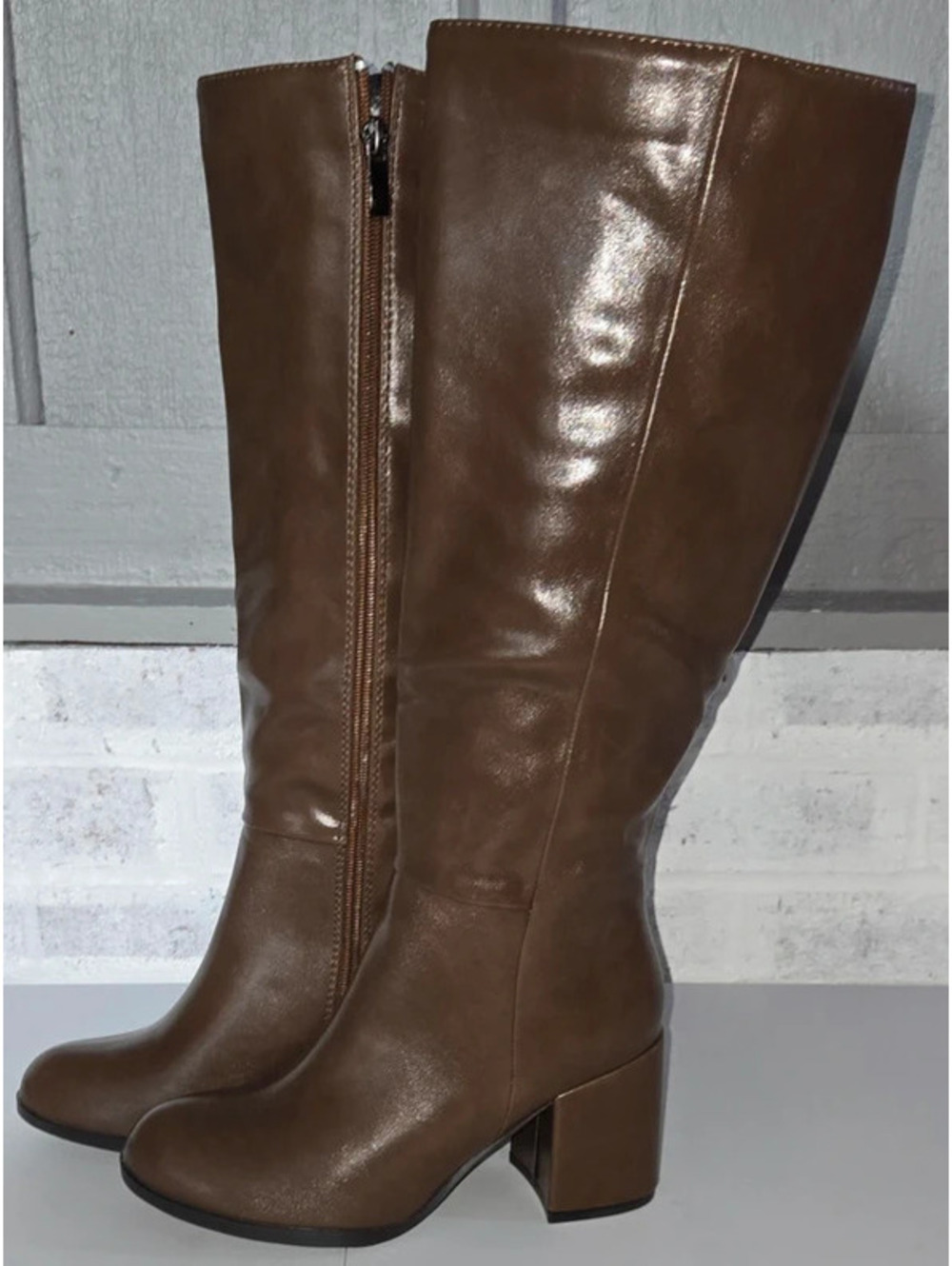 Dark Brown Knee High Boots Size EU 36